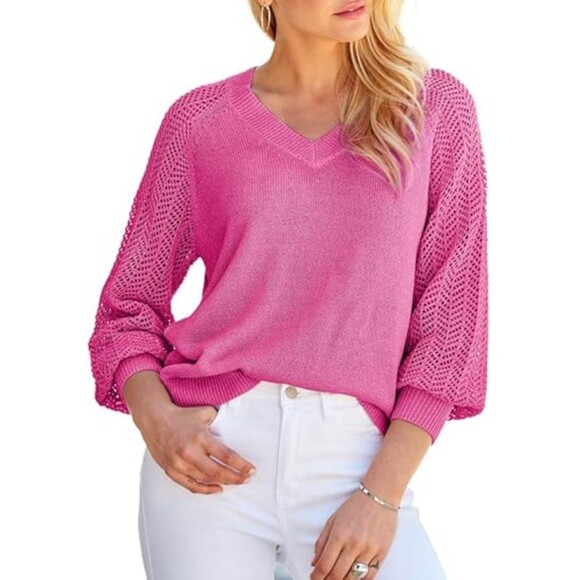 Dokotoo Casual Long Sleeve Knit Sweater Barbie Chic Cute Coquette SZ 2XL:NWOT - Picture 3 of 13